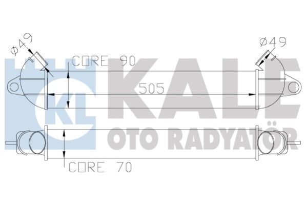 KALE OTO RADYATÖR Интеркулер 346300